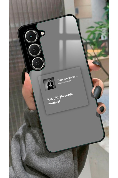 TECNO Spark 40 Pro Uyumlu Müslüm Gürses Şarkı Sözü Tasarımlı Glossy Premium K...