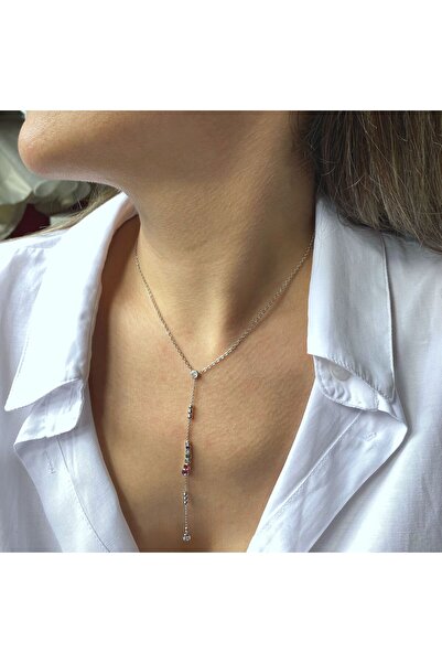 GOX قلادة Y من حجر الرخام الملون بالجملة