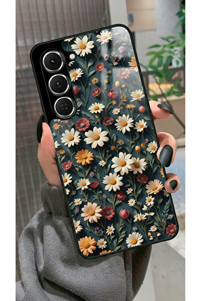 TECNO Spark 40 Pro Uyumlu Karışık Çiçek Tasarımlı Glossy Premium Kılıf