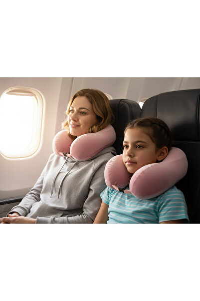 Visco Seyahat Ortapedik Yastık Ergonomik 212 Pembe
