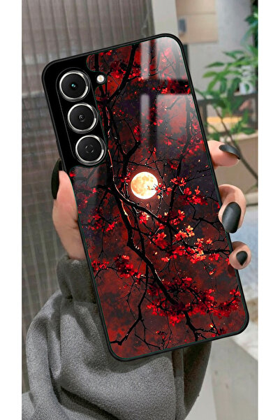 TECNO Spark 40 Pro Uyumlu Van Gogh Kırmızı Ağaç Tablo Tasarımlı Glossy Premiu...