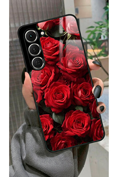 TECNO Spark 40 Pro Uyumlu Gül Tasarımlı Glossy Premium Kılıf
