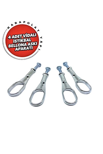 KarapolatYapı 4 Adet Vidalı Dolap Askı Aparatı Askı Flanşı İstikbal Bellona A...