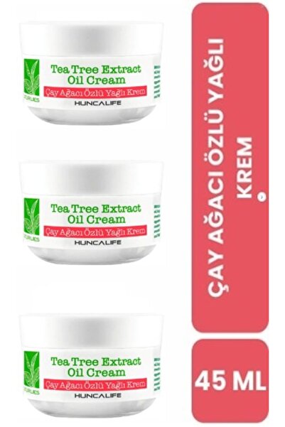 Huncalife ÇAY AĞACI ÖZLÜ KREM 3LÜ AVANTAJ PAKET
