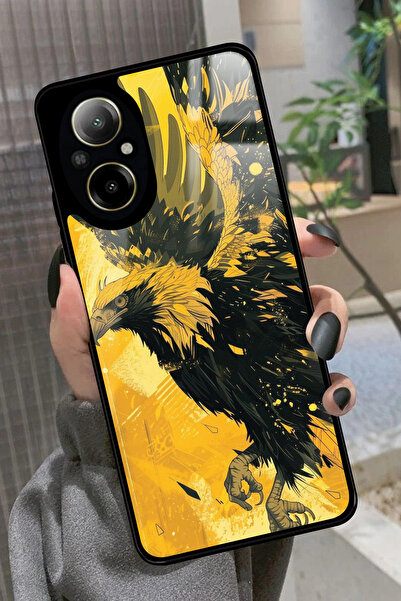 realme 12 Lite Uyumlu Kartal Tasarımlı Glossy Premium Kılıf