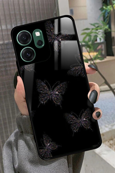 OPPO Reno 14F Uyumlu Kelebek Tasarımlı Glossy Premium Kılıf