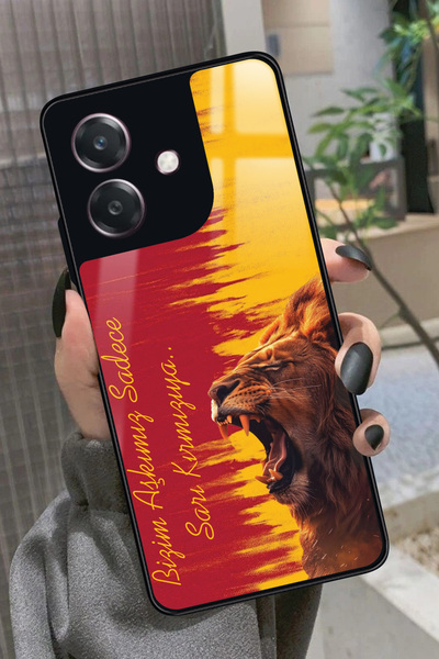 OPPO A3 5G Uyumlu Aslan Tasarımlı Glossy Premium Kılıf