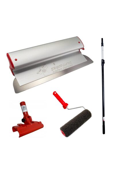 olejnik Set gletiera profesionala, aluminiu, lama inox, 80 cm x 0.3 mm, supor...