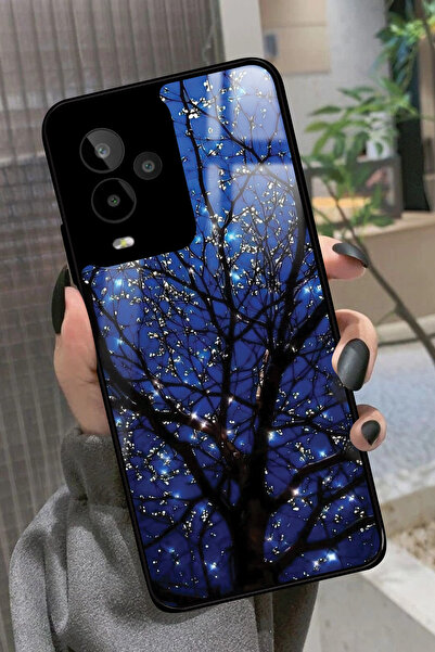 General Mobile Gm 24 Pro Uyumlu Van Gogh Mavi Ağaç Tablo Tasarımlı Glossy Pre...