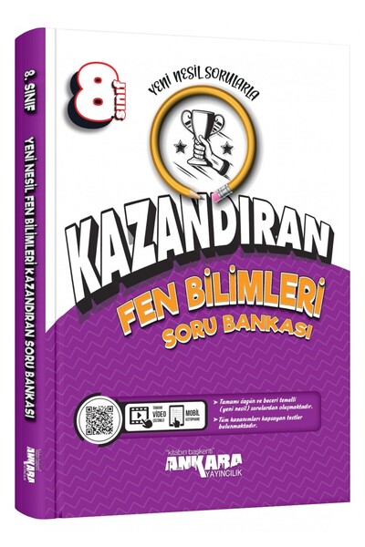 Ankara Yayıncılık 8. Sınıf Kazandıran Fen Bilimleri Soru Bankası