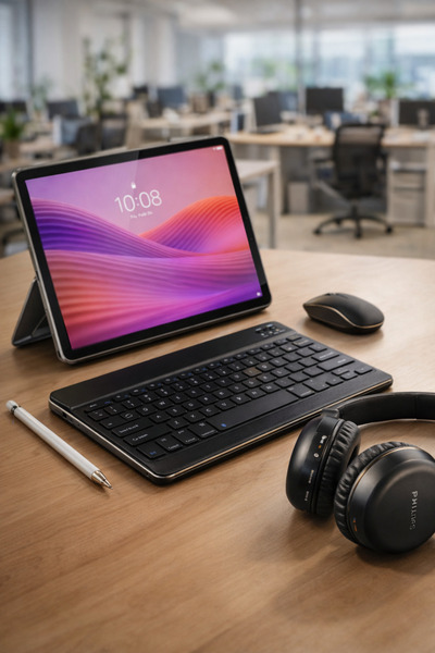 LENOVO Tab M10 4GB RAM 128 GB 10.1"İNCTABLET+ŞEFFAF KILIF+SİYAH KLAVYE VE MOU...