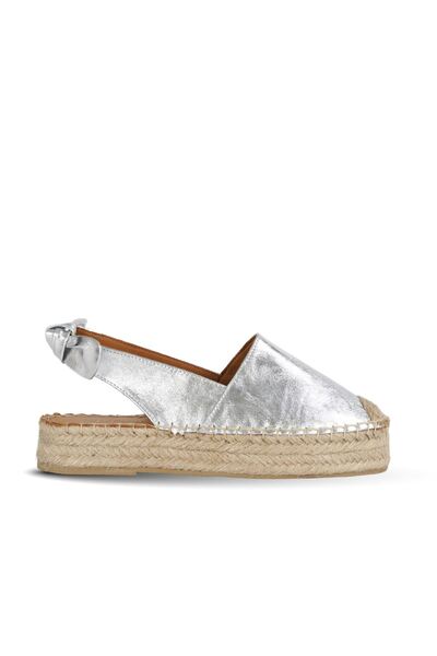 Bueno Shoes Lame Leather Women's Espadrille Sandals 14Ws72100