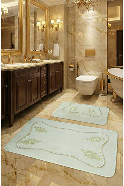 FeelHome قاعدة مارماريس غير قابلة للانزلاق، ناعمة، ماصة، 3 قطع من سجادة الحما...