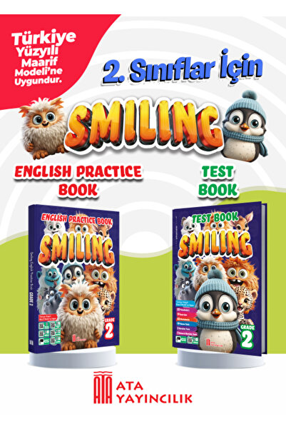 Ata Yayıncılık 2. Sınıf Smiling English Practice Book + Smiling Test Book Set