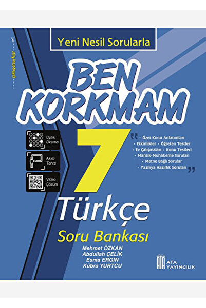 Ata Yayıncılık 7. Sınıf Ben Korkmam Türkçe Soru Bankası