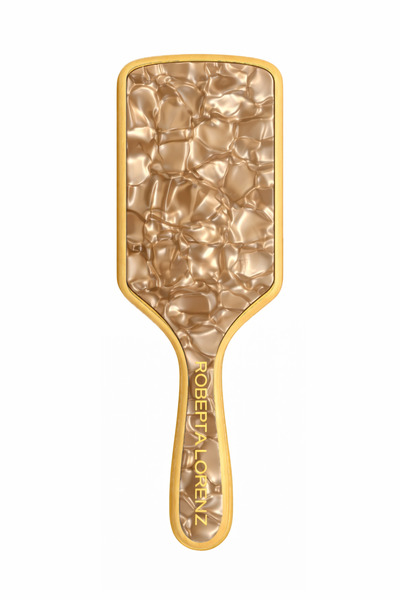 Roberta Lorenz Premium Caramel Pearlescent Acetate Bamboo Comb 25 cm