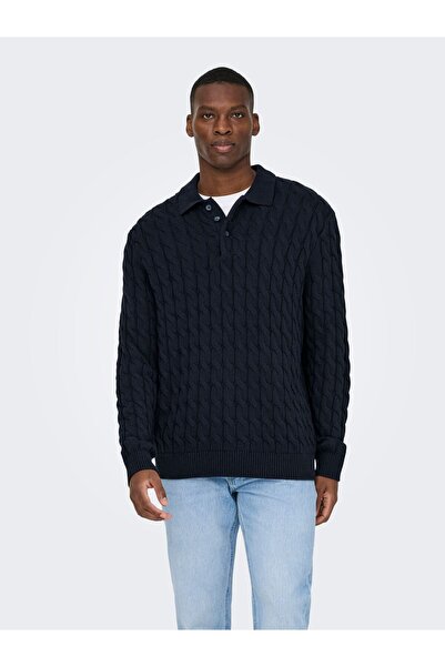 Only & Sons Gestricktes Oberteil ONSKICKER Gestricktes Poloshirt