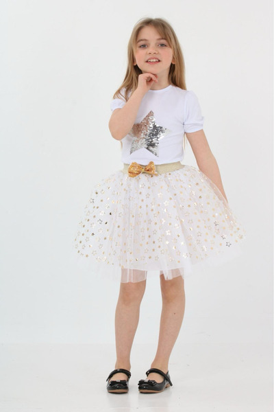 Nacar KIZ ÇOCUK ALT ÜST TAKIM ELBİSE 23 NİSAN GÖSTERİ KIYAFETİ