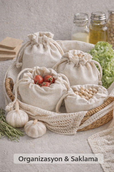 trendl 10 ADET 25×30 HAM BEZ KESE 1 kg tarhana için idealdir,kuru baklagil,se...