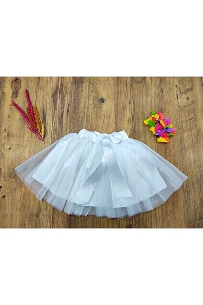 NOBLE STORE Fusta din tul tutu cu fundă pentru fete 29 octombrie 23 aprilie ț...