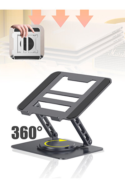 Leon Lifestyle حامل كمبيوتر محمول قابل للتعديل للمكتب، رافع مريح مع قاعدة دوا...