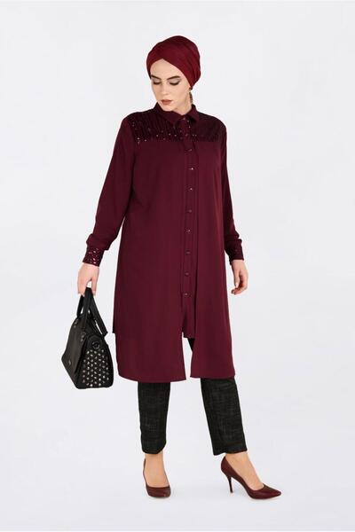 Alvina 2825 موديل تونيك مطرز بالترتر