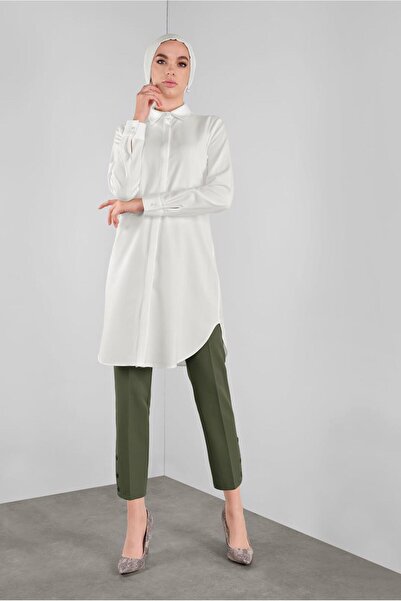 Alvina 41228 موديل تونيك مخفي بأزرار