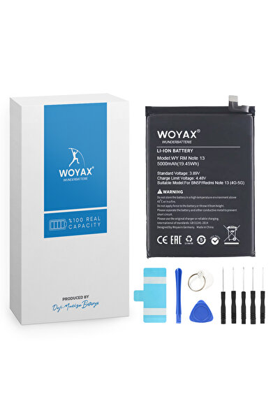 woyax by Deji Xiaomi Redmi Note 13 Premium Batarya BN5P