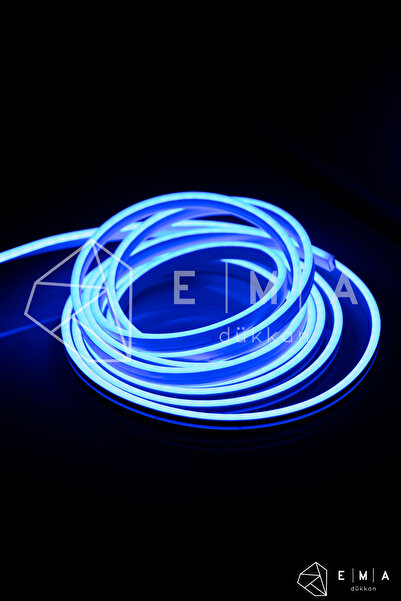 Ema Dükkan 24 Volt 20 Metre Mavi Neon Led Işık Prize Takılmaya Hazır Değil Ne...