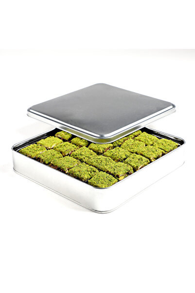 Hacı Şerif İçi Dışı Antep Fıstıklı Çikolatalı Bohça Lokum (Metal Kutu)