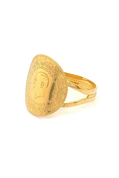 ZÜMRÜT SARRAF 22 Ayar Çeyrek Altınlı Kadın Yüzük