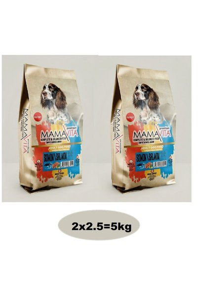 MamaVita mamavitaa somonlu kuru köpek maması 5kg (2.5 X 2)