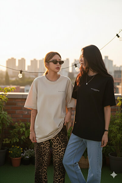 DAXİS Sportwear Company Σετ 2 ΓΥΝΑΙΚΕΙΩΝ μπλουζών με στάμπα και λαιμόκοψη ποδ...