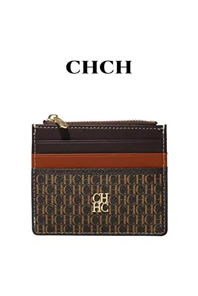 Ch محفظة فاخرة خفيفة كلاسيكية بتصميم مربع أنيق مع إغلاق بزر من CHCH