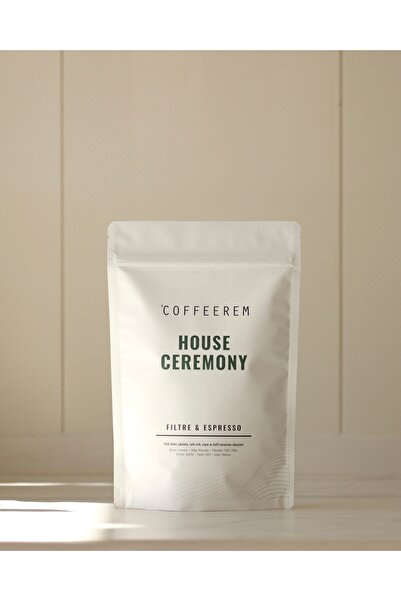 Coffeerem House Ceremony 500gr Espresso&filtre Hafif-orta Içimli Çekirdek Kahve