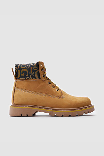 TOGO Sarı Nubuk Hakiki Deri Kadın Casual Bot [060159]