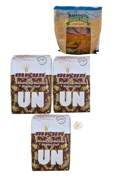 MİS UN 5 Kg , 3 Adet Buğdau Unu 5 Kgx 3 Adet & 1 Kg Akmehmet Un asafknt