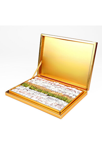 Hacı Şerif Special Çifte Kavrulmuş Lokum 1100g (Gold Kutu)