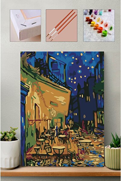 Carmen Sayılarla Boyama Seti - Kafe Terasta Gece