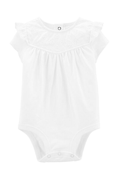 OshKosh Baby Girl Short Sleeve Bodysuit White