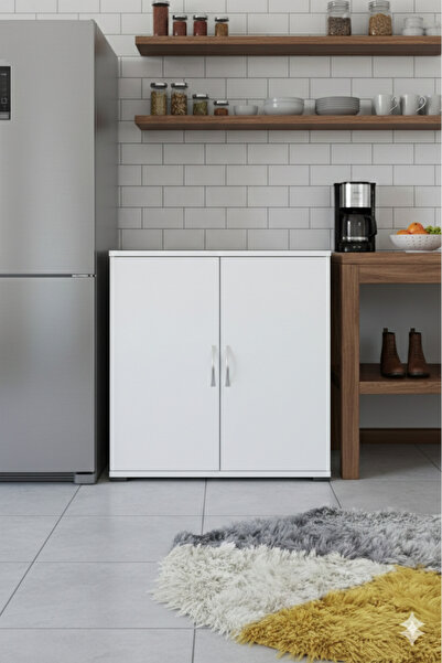 KZY 4 Bölmeli Erzak Kiler Dolabı Kuru Bakliyat Dolabı Mutfak Organizeri Mutfa...