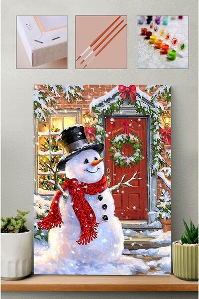 Carmen Sayılarla Boyama Seti - Kardan Adam