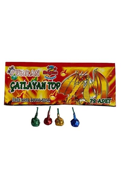 İRHANLAR 72 Adet Çatlayan1 Top Torpil1 Tadında Ses Elektrik Sesi Çata Pata No...