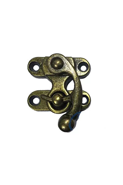 Genel Markalar Kancalı Yay Gözü, Ahşap Kutu Klipsi - Küçük, Antik, 100 Adet