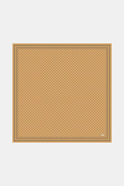 Vakko Twill İpek Eşarp - Özel Seri - Camel
