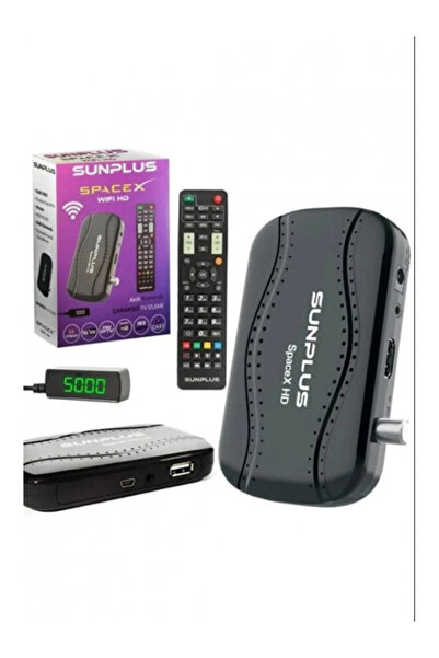 sunplus SpaceX Wifi HD Dahili Wifi Dijital Uydu Alıcı Akıllı Kumandalı IP Tv ...