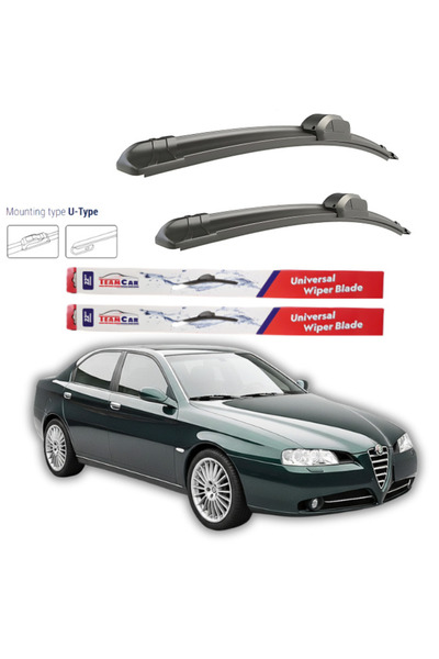 TEAMCAR Ștergătoare de parbriz Alfa Romeo 166 (936) SEDAN 1998-2007 Față Set