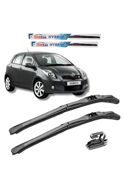 TEAMCAR Ștergătoare parbriz Toyota Yaris II (2005-2011) Hybrid față set