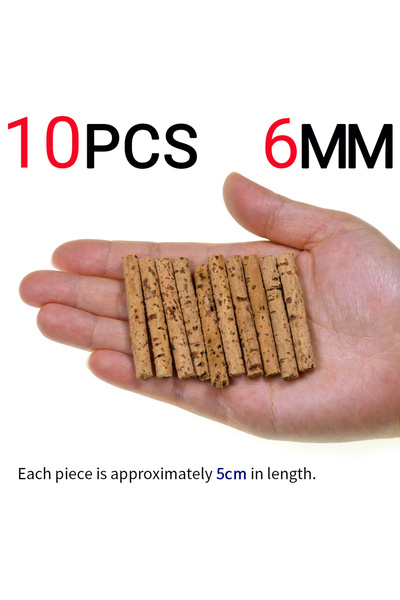 Choice ١٠ قطع من أعواد الفلين لصيد الكارب، ٦ مم و٨ مم، طُعم عائم، أدوات صيد ع...