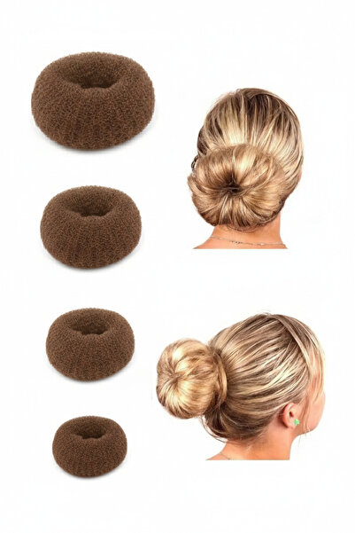 Güncel Vitrin مجموعة مشبك كعكة إسفنجية بنية مكونة من 4 قطع - 6 سم 8 سم 9 سم 1...